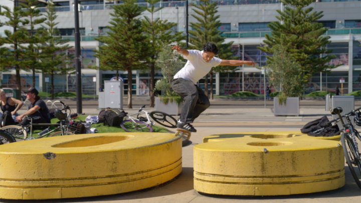 Sony FX6 LUTs before and after — skater colour grade
