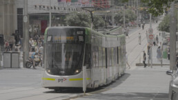 Sony FX6 LUTs before — ungraded S-Log3 Melbourne tram