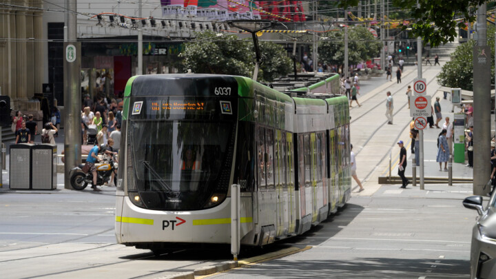 Sony FX6 LUTs after — graded Melbourne tram colour