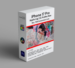 iPhone 17 Pro LUTs box — Apple Log 2 and ProRes Raw pack