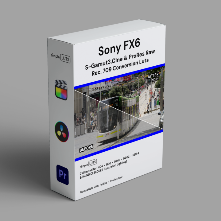 Sony FX6 LUTs box — S-Log3 and ProRes Raw conversion pack