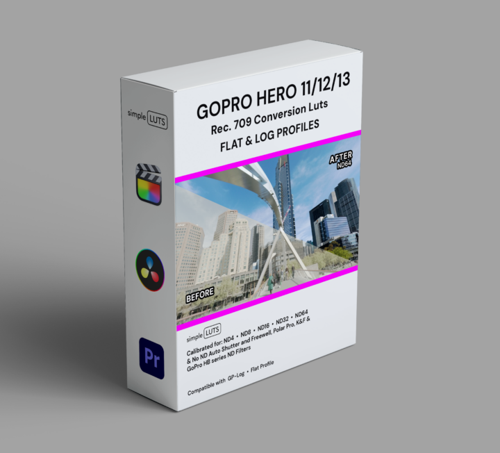 Simple LUTS conversion LUT pack for GoPro Hero 11 12 13