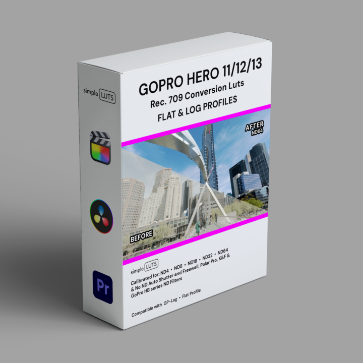 Simple LUTS conversion LUT pack for GoPro Hero 11 12 13